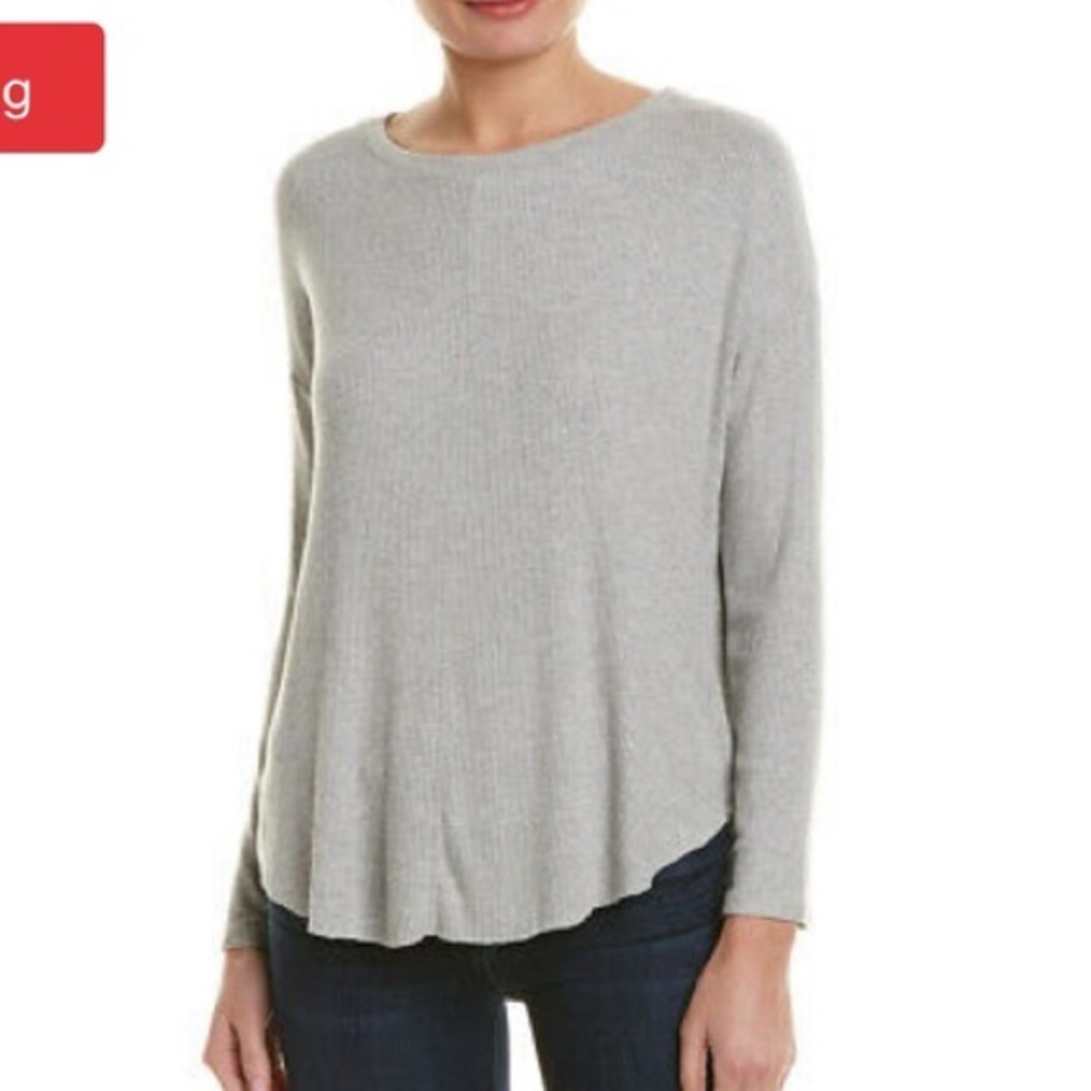 Velvet Bloomingdales Long Sleeve Cashmere Top